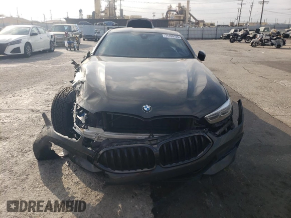 2019 BMW 8 Series M850i xDrive with VIN WBABC4C51KBU96056, listed as a Copart auction lot 71490104 with Not Provided miles and Salvage Title. Bid and sale history available at carsss.com. Image 5.
