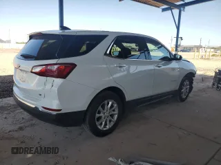 2018 Chevrolet Equinox LT z VIN 2GNAXJEV4J6350418, wystawiony jako Copart lot #56995065 z przebiegiem 49 600 mil mil oraz Szkoda całkowita • Salvage title. Historia ofert i sprzedaży dostępna na DreamBid. Obrazek 3.