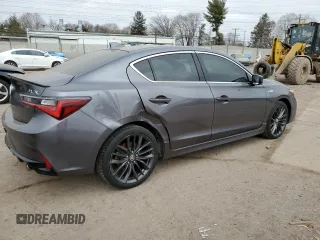 2020 Acura ILX w/Premium/A-SPEC Pkg with VIN 19UDE2F82LA008645, listed as a Copart auction lot 48473335 with 122,544 mi miles and Salvage Title. Bid and sale history available at carsss.com. Image 3.