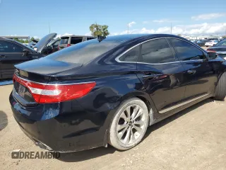 2013 Hyundai Azera with VIN KMHFG4JG1DA220395, listed as a Copart auction lot 73774624 with Not Provided miles and Salvage Title. Bid and sale history available at carsss.com. Image 3.