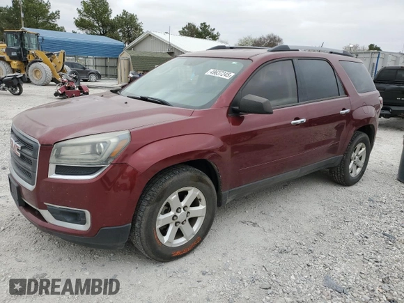 2015 GMC Acadia SLE with VIN 1GKKRNED6FJ180471, listed as a Copart auction lot 49637245 with 173,873 mi miles and Salvage Title. Bid and sale history available at DreamBid. Image 1.