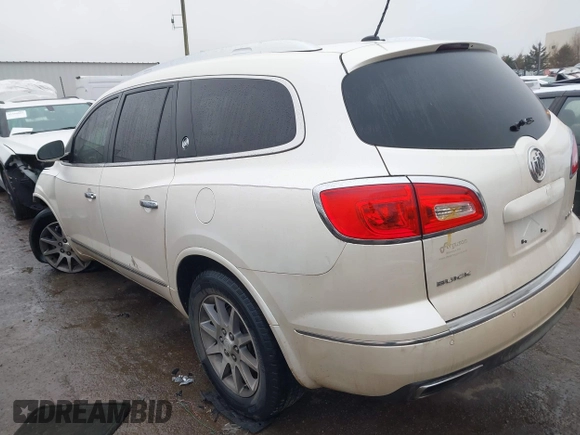 2014 Buick Enclave Leather with VIN 5GAKRBKD7EJ239977, listed as a IAAI auction lot 41444685 with 141,452 mi miles and . Bid and sale history available at carsss.com. Image 3.