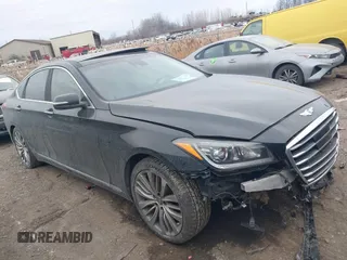 2015 Hyundai Genesis 5.0L with VIN KMHGN4JF3FU064668, listed as a IAAI auction lot 41139235 with 58,353 mi miles. Bid and sale history available at carsss.com. Image 1.