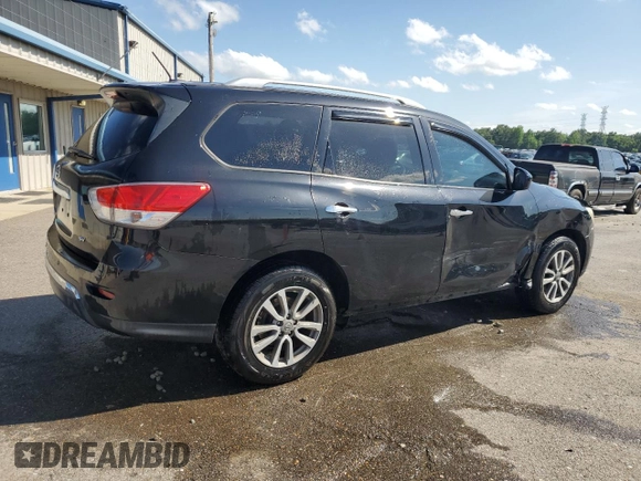 2015 Nissan Pathfinder SL with VIN 5N1AR2MN4FC648052, listed as a Copart auction lot 55129165 with 182,291 mi miles and Salvage title. Bid and sale history available at DreamBid. Image 3.