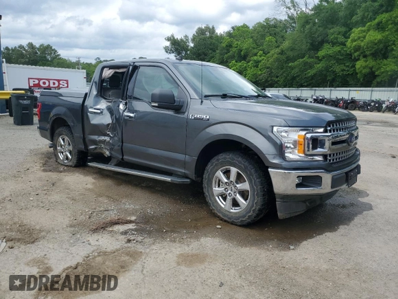 2020 Ford F-150 XL with VIN 1FTEW1CPXLFA13083, listed as a Copart auction lot 55293305 with 71,644 mi miles and Salvage title. Bid and sale history available at DreamBid. Image 4.