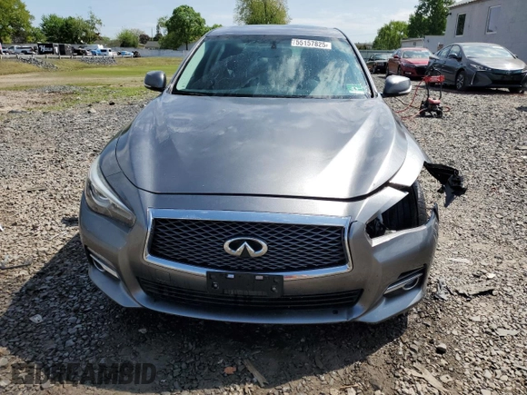 2014 Infiniti Q50 Sport with VIN JN1BV7ARXEM701051, listed as a Copart auction lot 55157825 with 192,418 mi miles and Salvage title. Bid and sale history available at DreamBid. Image 5.