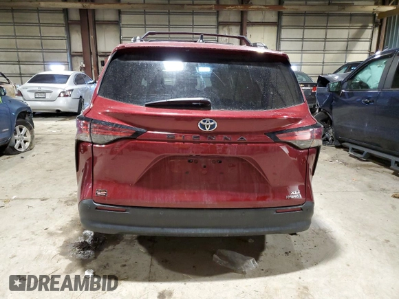 2021 Toyota Sienna XLE with VIN 5TDJRKEC2MS068568, listed as a Copart auction lot 47286955 with 2,523 mi miles and Salvage title. Bid and sale history available at DreamBid. Image 6.