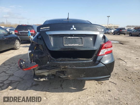 2019 Mitsubishi Mirage G4 ES with VIN ML32F3FJ1KHF08383, listed as a Copart auction lot 46197283 with 41,425 mi miles. Bid and sale history available at carsss.com. Image 6.