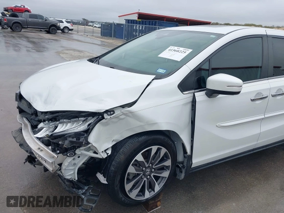 2022 Honda Odyssey EX-L with VIN 5FNRL6H79NB052769, listed as a IAAI auction lot 41568225 with 78,360 mi miles and . Bid and sale history available at DreamBid. Image 18.