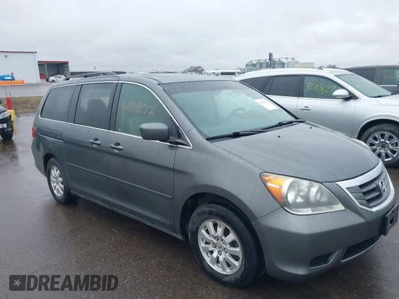 2008 Honda Odyssey EX-L with VIN 5FNRL386X8B406311, listed as a IAAI auction lot 42101372 with 1 mi miles. Bid and sale history available at carsss.com. Image 1.