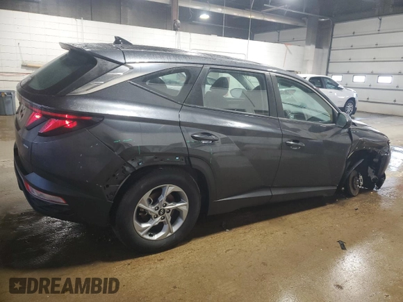 2022 Hyundai Tucson SE with VIN 5NMJACAEXNH026626, listed as a Copart auction lot 48913345 with 26,186 mi miles and Salvage Title. Bid and sale history available at carsss.com. Image 3.