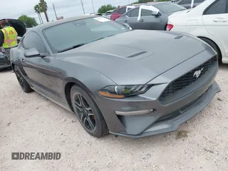 2021 Ford Mustang EcoBoost z VIN 1FA6P8TH9M5141038, wystawiony jako IAAI lot #41965588 z przebiegiem 35 344 mil mil oraz . Historia ofert i sprzedaży dostępna na DreamBid. Obrazek 1.