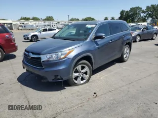 2015 Toyota Highlander Limited z VIN 5TDDCRFHXFS011121, wystawiony jako Copart lot #59202315 z przebiegiem 148 069 mil mil oraz Czysty tytuł • Clean title. Historia ofert i sprzedaży dostępna na DreamBid. Obrazek 1.