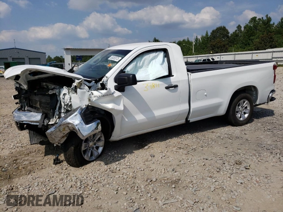 2020 Chevrolet Silverado 1500 Work Truck with VIN 3GCNWAEF5LG322849, listed as a Copart auction lot 65053573 with 39,811 mi miles and Salvage Title. Bid and sale history available at carsss.com. Image 1.