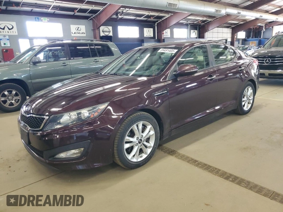 2011 Kia Optima EX with VIN KNAGN4A66B5093412, listed as a Copart auction lot 55491405 with 196,759 mi miles and Clean Title. Bid and sale history available at carsss.com. Image 1.