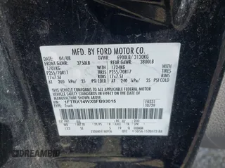 2008 Ford F-150 STX with VIN 1FTRX14WX8FB93015, listed as a IAAI auction lot 41816799 with Not Provided miles. Bid and sale history available at carsss.com. Image 9.
