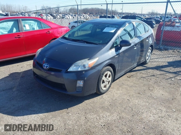 2010 Toyota Prius II with VIN JTDKN3DU6A0009876, listed as a IAAI auction lot 41928171 with 237,970 mi miles. Bid and sale history available at carsss.com. Image 2.