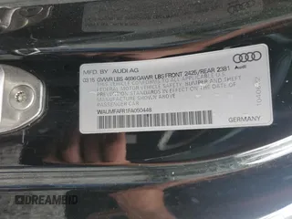 2015 Audi A5 Premium Plus z VIN WAUMFAFR1FA050448, wystawiony jako Copart lot #55596695 z przebiegiem 77 154 mil mil oraz Szkoda całkowita • Salvage title. Historia ofert i sprzedaży dostępna na DreamBid. Obrazek 12.