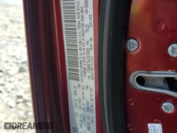 2018 Ram 1500 Tradesman with VIN 1C6RR6FT6JS315528, listed as a Copart auction lot 56154225 with 175,550 mi miles and Salvage title. Bid and sale history available at DreamBid. Image 12.