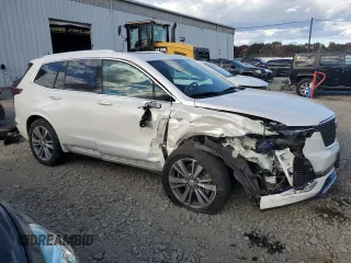 2020 Cadillac XT6 FWD Premium Luxury with VIN 1GYKPCRS2LZ138465, listed as a Copart auction lot 76114034 with 57,353 mi miles and Salvage Title. Bid and sale history available at carsss.com. Image 4.