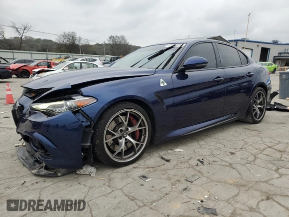 2017 Alfa Romeo Giulia with VIN ZARFAEAV0H7548796, listed as a Copart auction lot 81103094 with 63,028 mi miles and Salvage title. Bid and sale history available at DreamBid. Image 1.