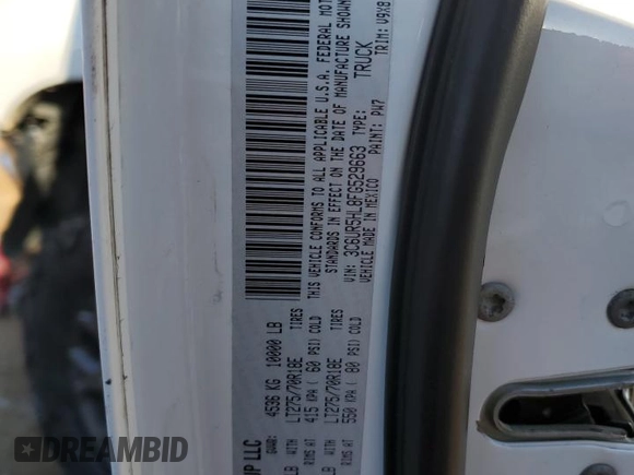 2015 Ram 2500 Tradesman with VIN 3C6UR5HL8FG529663, listed as a Copart auction lot 85499944 with 241,164 mi miles and Salvage title. Bid and sale history available at DreamBid. Image 12.