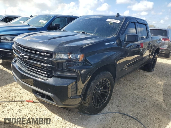 2020 Chevrolet Silverado 1500 RST with VIN 3GCPWDED5LG214689, listed as a Copart auction lot 76002194 with Not Provided miles and Non Repairable. Bid and sale history available at DreamBid. Image 1.