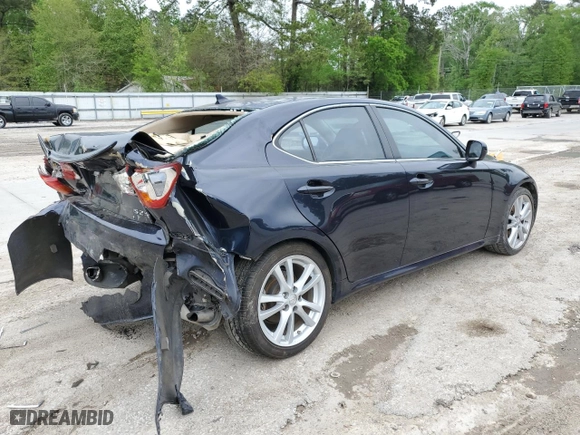 2007 Lexus IS 250 with VIN JTHBK262972039609, listed as a Copart auction lot 51264445 with 71,913 mi miles and Salvage Title. Bid and sale history available at carsss.com. Image 3.