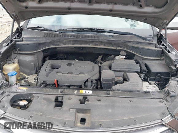2017 Hyundai Santa Fe 2.4L with VIN 5XYZU3LB4HG424734, listed as a IAAI auction lot 41491166 with 130,905 mi miles and . Bid and sale history available at DreamBid. Image 10.