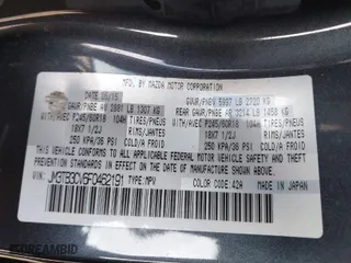 2015 Mazda CX-9 Touring with VIN JM3TB3CV6F0462191, listed as a IAAI auction lot 41984168 with 166,634 mi miles. Bid and sale history available at carsss.com. Image 9.