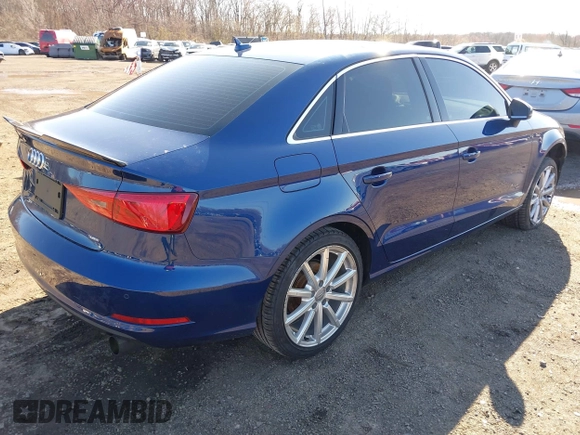 2015 Audi A3 2.0T Premium Plus with VIN WAUEFGFF2F1036412, listed as a IAAI auction lot 41829206 with 46,668 mi miles. Bid and sale history available at carsss.com. Image 4.