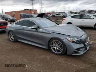 2019 Mercedes-Benz S-Class S 560 with VIN WDDXJ8GB8KA036281, listed as a Copart auction lot 78700314 with 56,453 mi miles and Salvage Title. Bid and sale history available at carsss.com. Image 4.