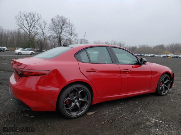 2021 Alfa Romeo Giulia Ti with VIN ZARFANBN4M7647744, listed as a Copart auction lot 51036045 with 83,974 mi miles and Salvage Title. Bid and sale history available at carsss.com. Image 3.