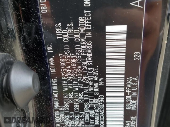 2010 Toyota Sienna XLE with VIN 5TDYK4CC2AS307940, listed as a Copart auction lot 64662065 with 275,846 mi miles and Clean title. Bid and sale history available at DreamBid. Image 13.