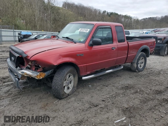 2004 Ford Ranger XL Fleet with VIN 1FTZR45E14PB65707, listed as a Copart auction lot 50123165 with 111,409 mi miles and Salvage title. Bid and sale history available at DreamBid. Image 1.