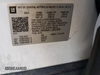2020 Chevrolet Trax LS with VIN 3GNCJNSB2LL161325, listed as a Copart auction lot 73799874 with 83,190 mi miles and Salvage Title. Bid and sale history available at carsss.com. Image 14.