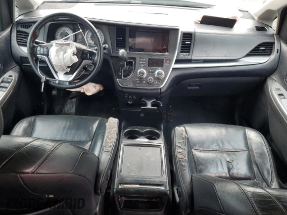 2015 Toyota Sienna SE with VIN 5TDXK3DC6FS689563, listed as a Copart auction lot 60798185 with 170,128 mi miles and Salvage title. Bid and sale history available at DreamBid. Image 8.