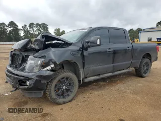 2018 Nissan Titan XD Platinum Reserve with VIN 1N6BA1F41JN515967, listed as a Copart auction lot 81077914 with 91,085 mi miles and Salvage Title. Bid and sale history available at carsss.com. Image 1.