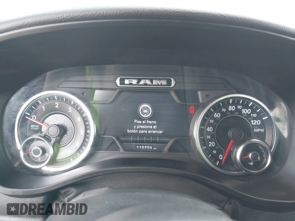 2019 Ram 1500 Big Horn z VIN 1C6RREFT3KN601556, wystawiony jako IAAI lot #41862219 z przebiegiem 110 706 mil mil oraz . Historia ofert i sprzedaży dostępna na DreamBid. Obrazek 7.