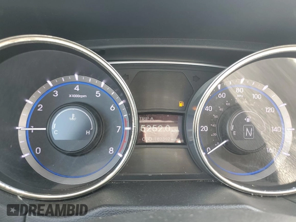 2012 Hyundai Sonata GLS with VIN 5NPEB4AC8CH404123, listed as a Copart auction lot 52679455 with 182,352 mi miles and Clean Title. Bid and sale history available at carsss.com. Image 9.