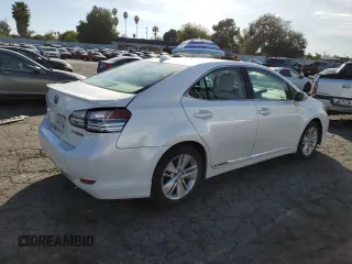 2012 Lexus HS with VIN JTHBB1BA5C2049085, listed as a Copart auction lot 80085624 with 130,558 mi miles and Salvage Title. Bid and sale history available at carsss.com. Image 3.