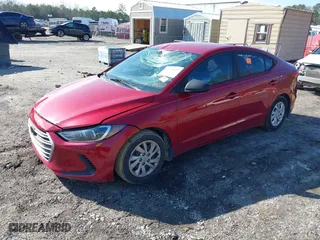 2017 Hyundai Elantra SE with VIN KMHD74LF9HU367547, listed as a IAAI auction lot 41595195 with 125,498 mi miles. Bid and sale history available at carsss.com. Image 17.