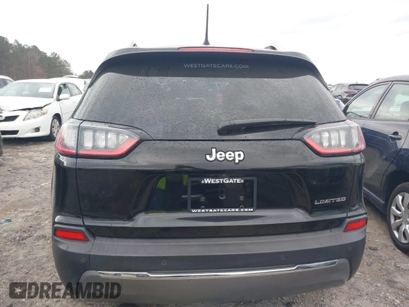2019 Jeep Cherokee Limited with VIN 1C4PJLDB9KD129214, listed as a IAAI auction lot 40960156 with 55,083 mi miles and . Bid and sale history available at DreamBid. Image 16.