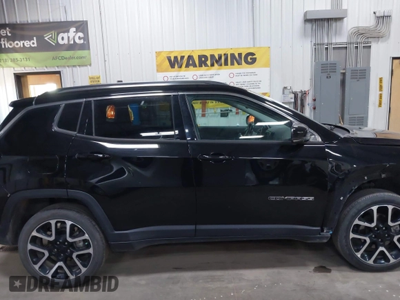2021 Jeep Compass Limited with VIN 3C4NJDCBXMT600248, listed as a IAAI auction lot 42224412 with 58,832 mi miles and . Bid and sale history available at DreamBid. Image 13.
