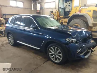 2019 BMW X3 sDrive30i with VIN 5UXTR7C58KLF28097, listed as a IAAI auction lot 41678988 with NaN miles. Bid and sale history available at carsss.com. Image 1.