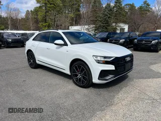 2019 Audi Q8 Premium Plus with VIN WA1EVAF17KD039090, listed as a Copart auction lot 53704905 with 79,894 mi miles and Clean Title. Bid and sale history available at carsss.com. Image 1.