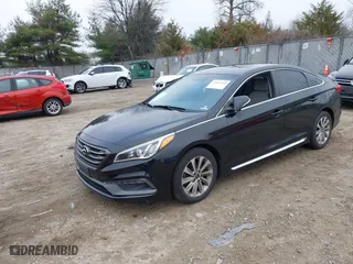 2015 Hyundai Sonata 2.4L Sport with VIN 5NPE34AF7FH074244, listed as a IAAI auction lot 41063318 with 111,227 mi miles. Bid and sale history available at carsss.com. Image 19.