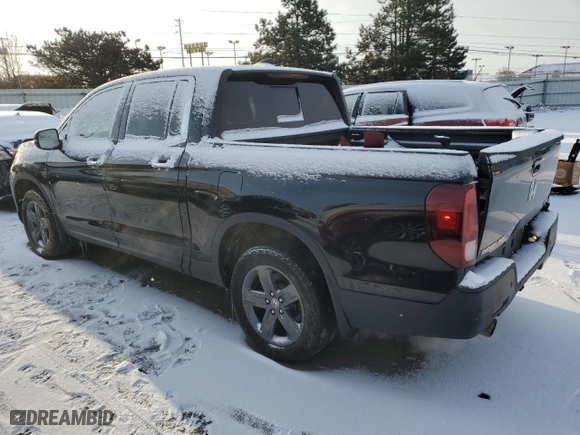2022 Honda Ridgeline RTL-E with VIN 5FPYK3F71NB013472, listed as a Copart auction lot 45814155 with 58,748 mi miles and Salvage Title. Bid and sale history available at carsss.com. Image 2.