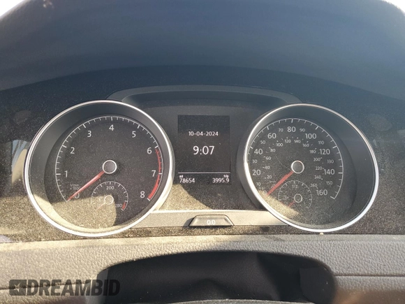 2017 Volkswagen Golf SportWagen S with VIN 3VWC17AU1HM543092, listed as a Copart auction lot 73727304 with 78,654 mi miles and Salvage Title. Bid and sale history available at carsss.com. Image 9.