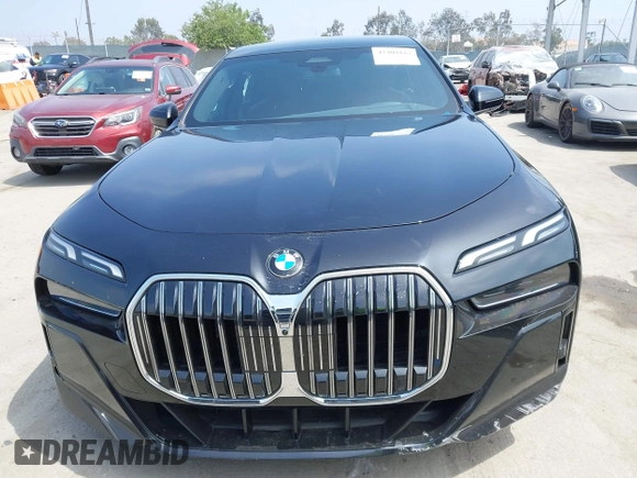 2023 BMW 7 Series 740i with VIN WBA23EH02PCM14257, listed as a IAAI auction lot 42408167 with Not provided miles and . Bid and sale history available at DreamBid. Image 12.